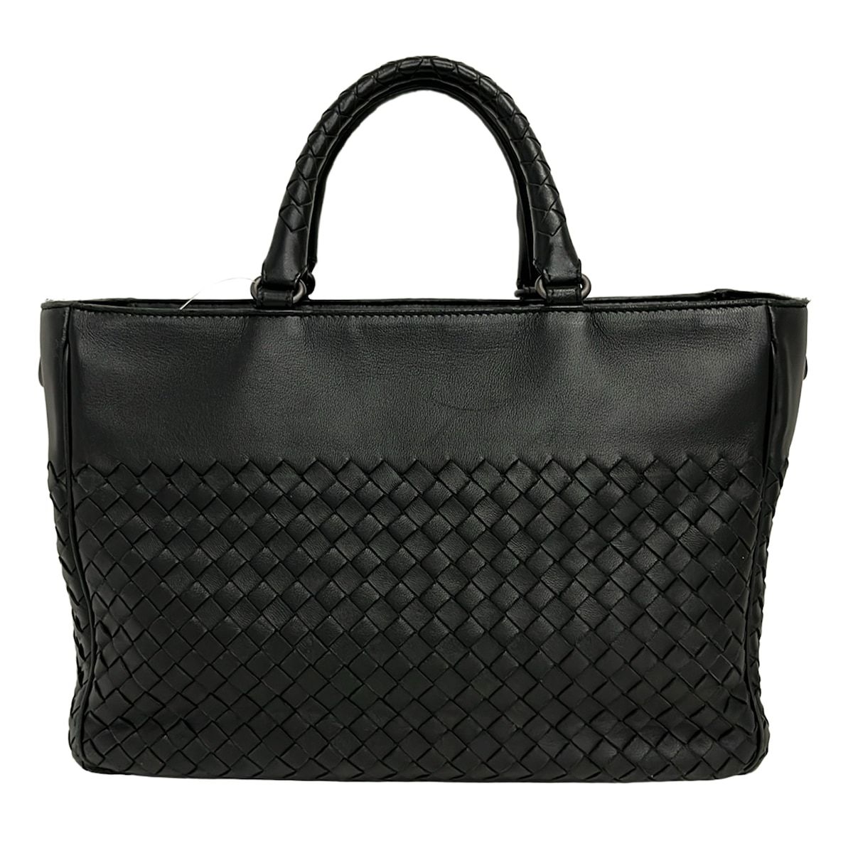 BOTTEGA VENETA(ボッテガヴェネタ) ハンドバッグ イントレチャート 黒 レザー