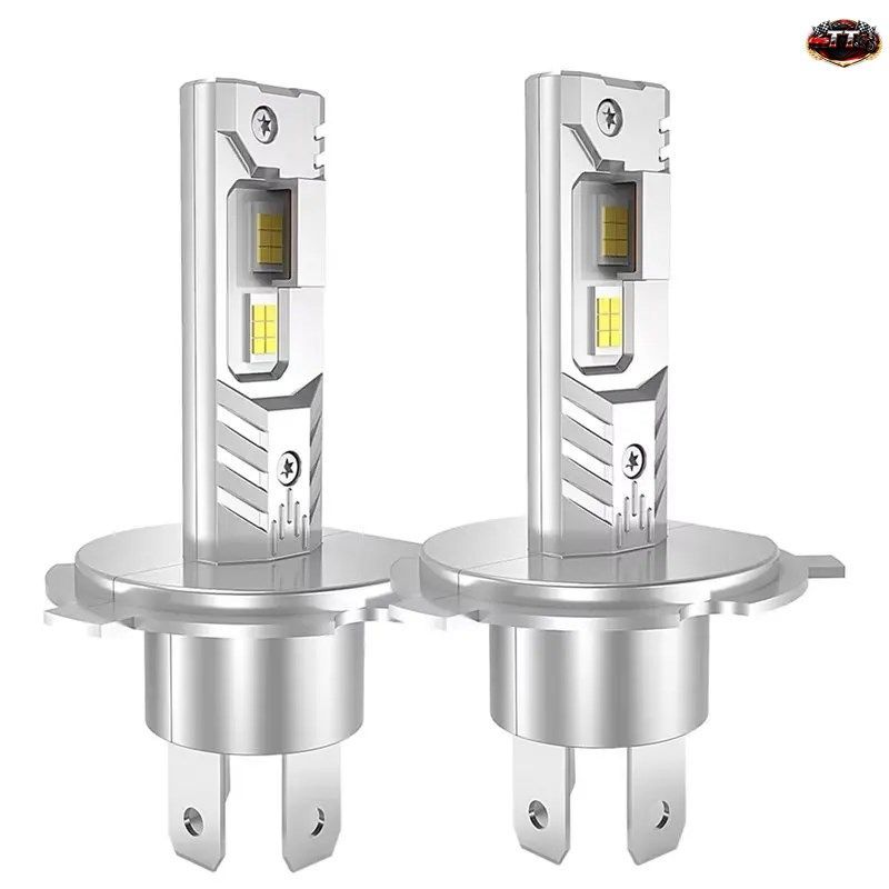 R2-2個入り H4 LEDライト 直接挿入式 車用ヘッドライトバルブ ミニランプ スポットライト ヘッドランプ 4500LM 6000K