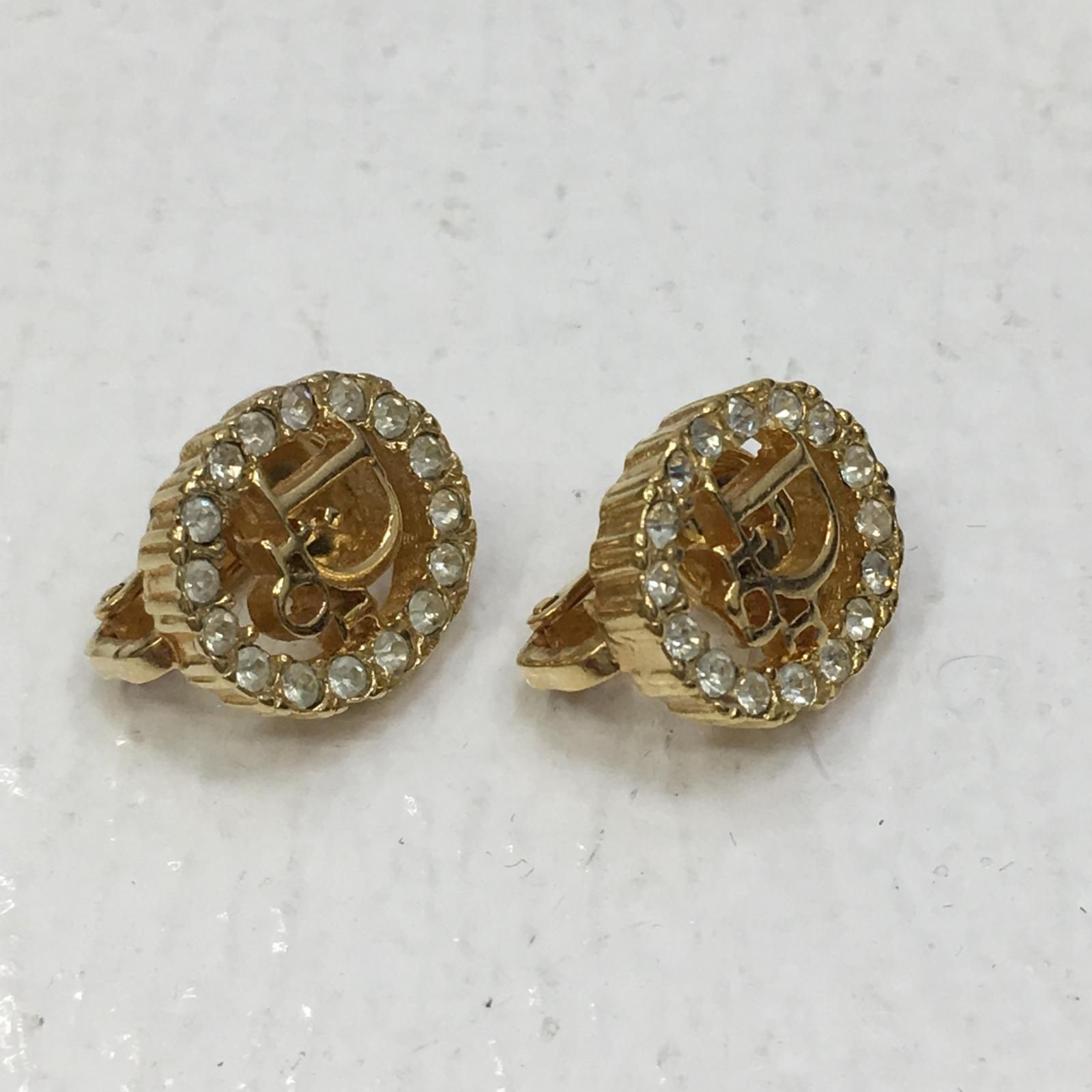 【加古川店】 中古 Dior | ディオール イヤリング ラインストーン 【135】