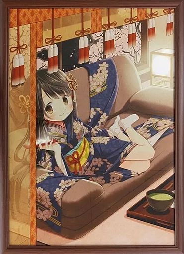 【中古】原画イラストボード ≪イラスト画集≫ 付属品付)蒼樹うめ 複製原画「今昔折衷」(絵師100人展09)