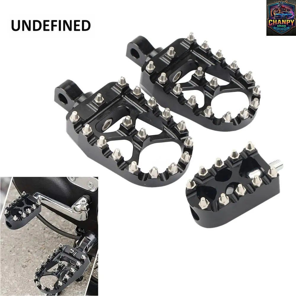 オートバイ用フットペグ MX ワイドファットフットレスト ペダル シフトペグ付き ハーレー スポーツスター 1200 ダイナ ストリートボブ