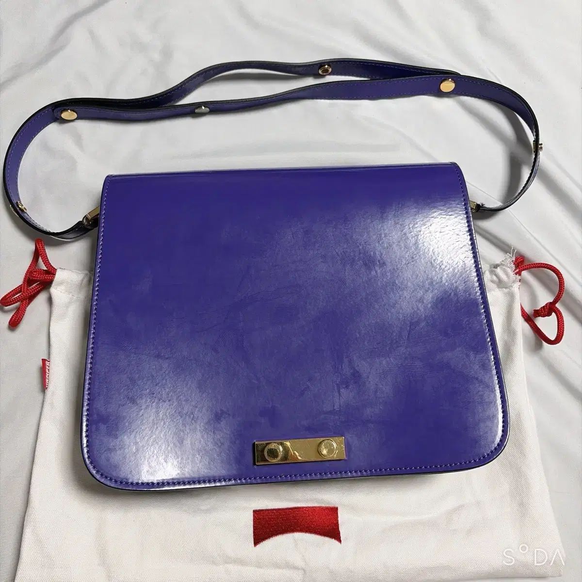 マルニ あこ（宇田川 あこ） アコーディオン ショルダーバッグ PURPLE