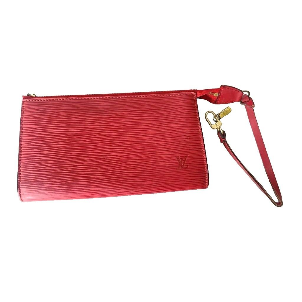ルイヴィトン LOUIS VUITTON エピ ポシェットアクセソワール ポーチ M40776 ハンドバッグ レザー レッド ■GY06