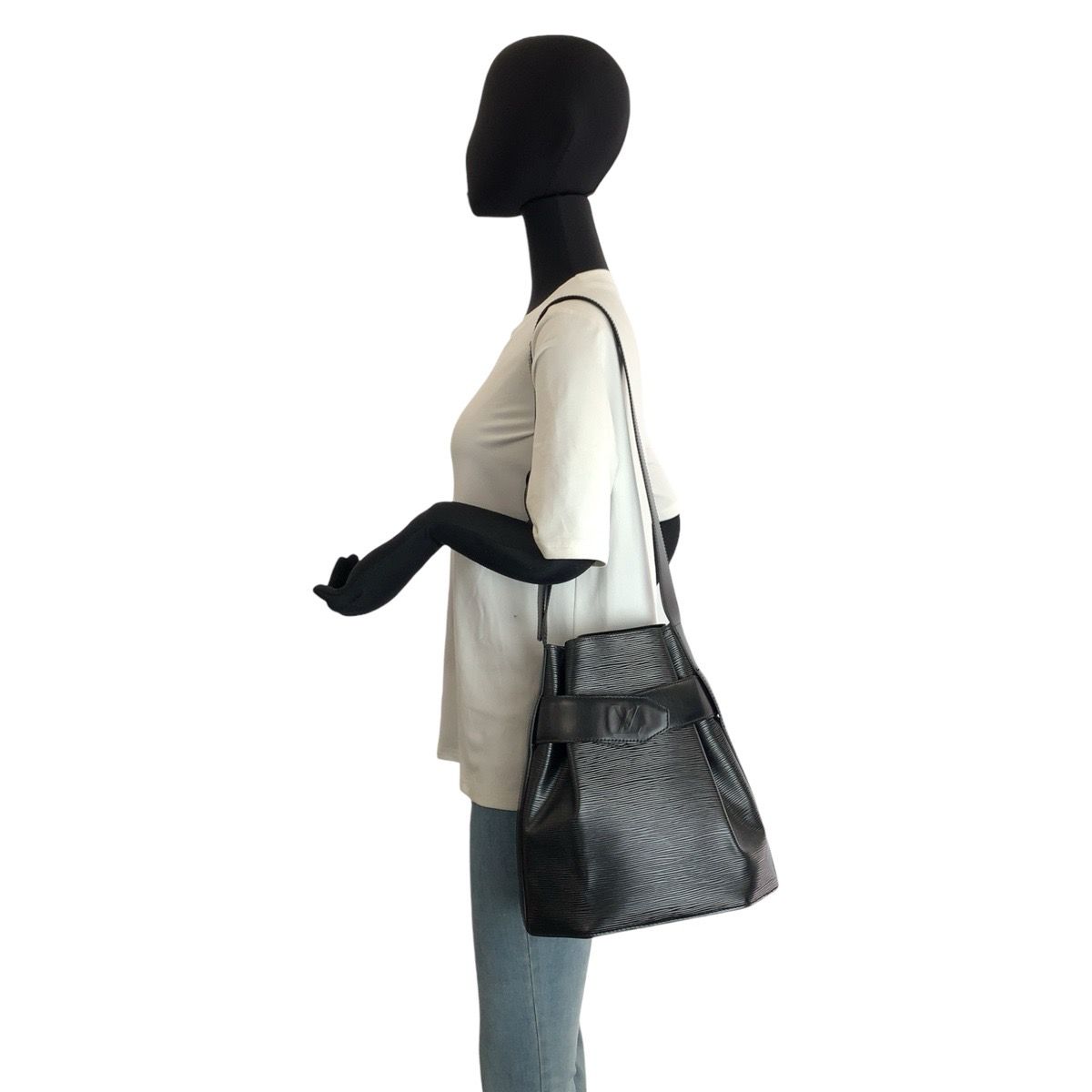 美品 LOUIS VUITTON ルイヴィトン エピ サックデポールPM ブラック 黒 