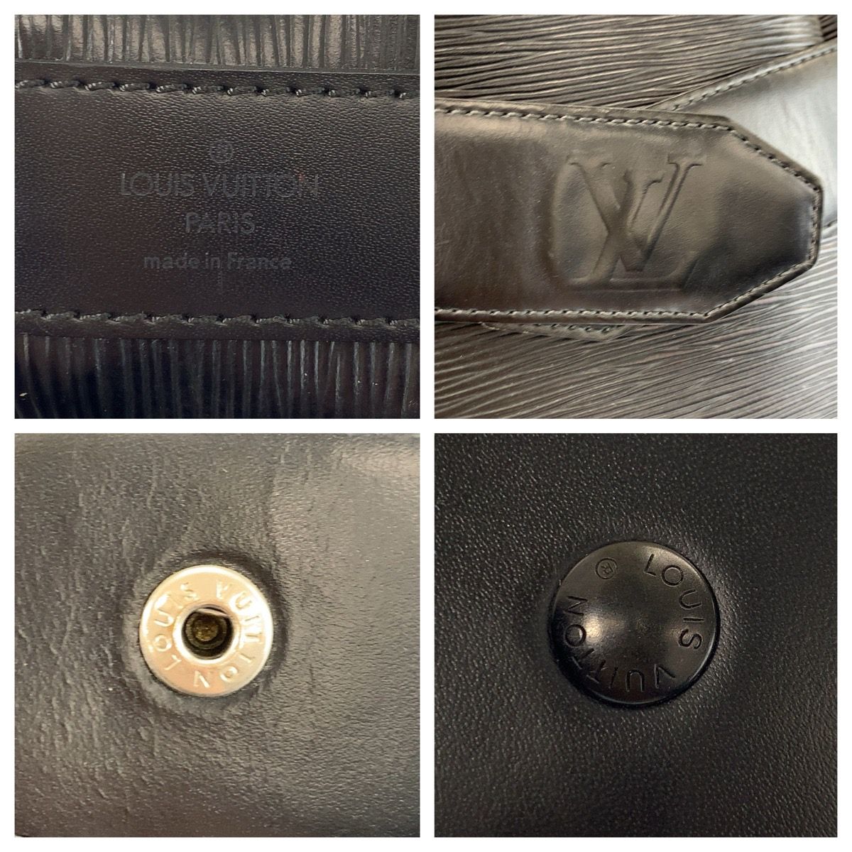 美品 LOUIS VUITTON ルイヴィトン エピ サックデポールPM ブラック 黒 