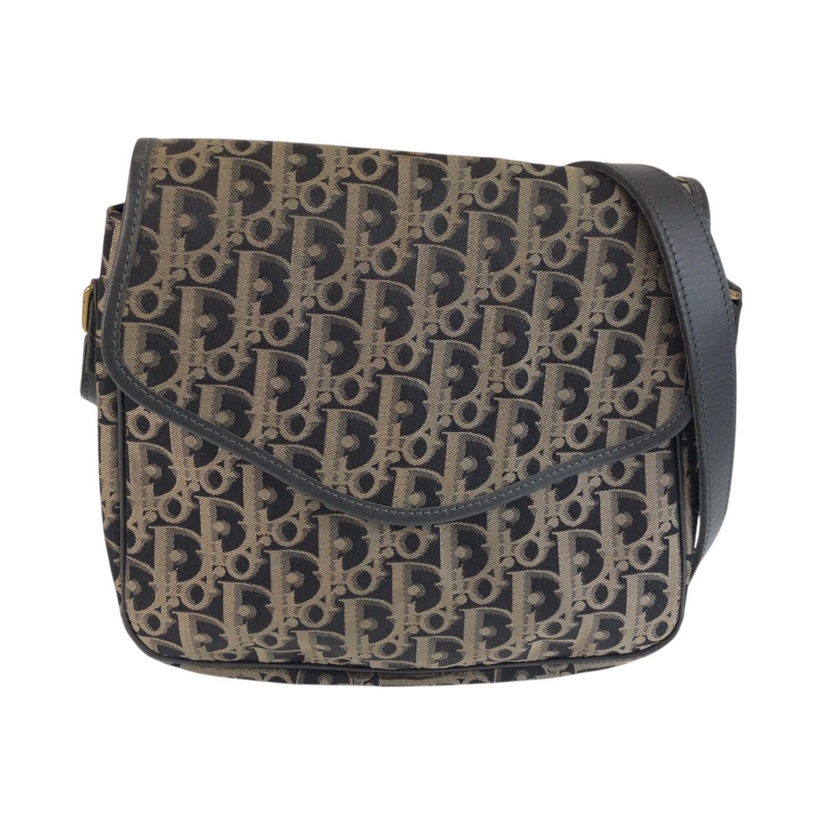 美品 Dior ディオール トロッター ブラック ベージュ ゴールド金具 