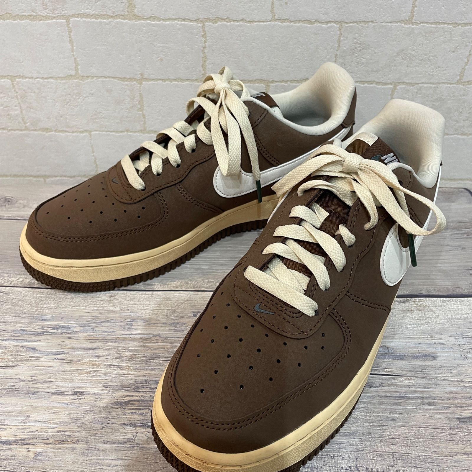 NIKE AIR FORCE 1 07 24cm US6 UK5.5 エアフォース1 カカオワオ ブラウン 茶 FZ3592-259 ナイキ ローカット スニーカー ヌバック セイル Cacao Wow スウェード 柴田ひかり 在原みゆ紀