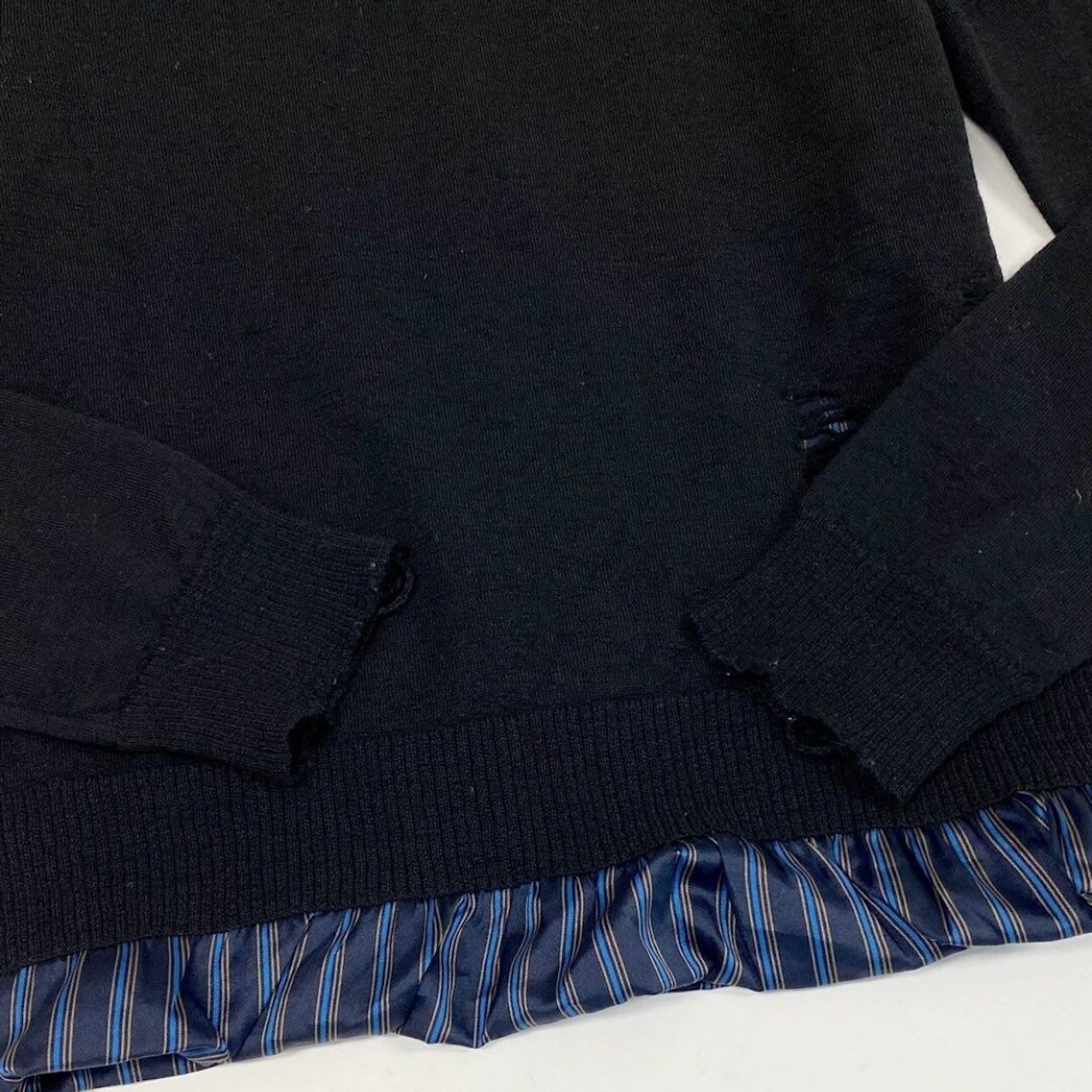 美品 Maison Margiela メゾン マルジェラ 2021AW デストロイ加工
