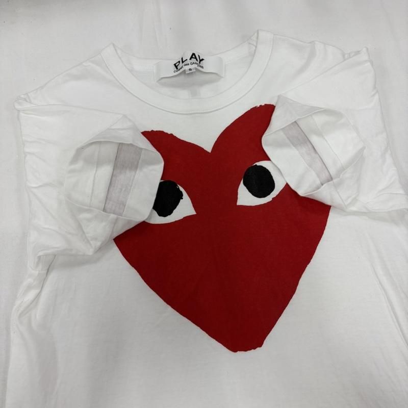 コムデギャルソン PLAY プレイ ハート 半袖 Tシャツ ロゴ プリント