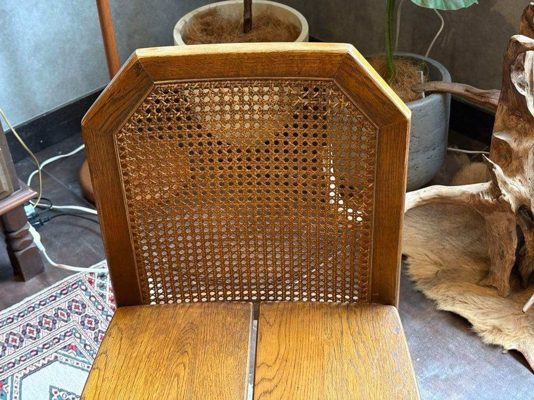 浜本工芸チェア ヴィンテージ クラシック ラタン レトロ ウッドチェア