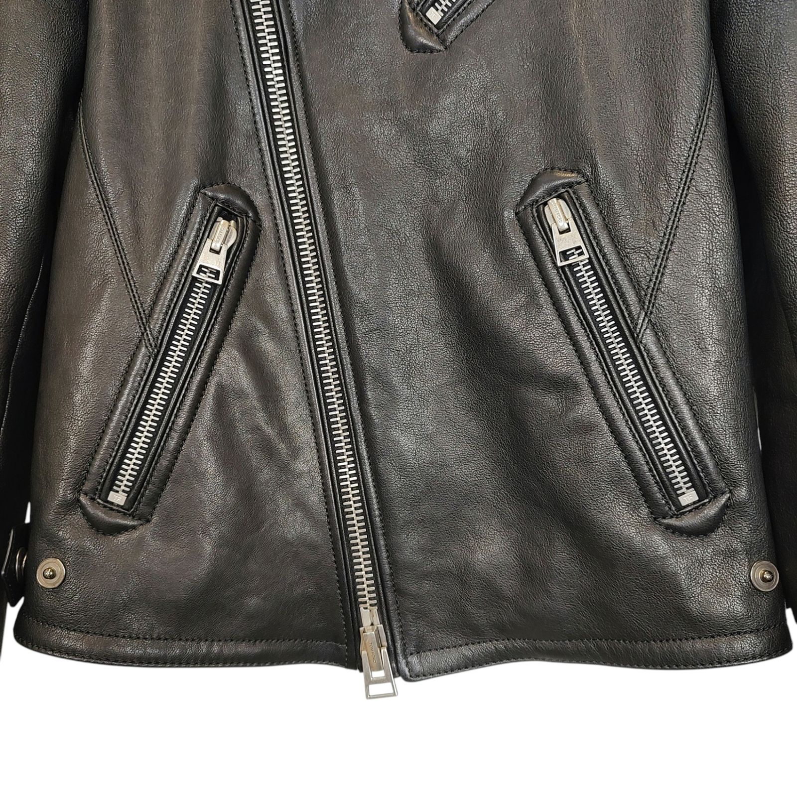 TOMFORD トムフォード LEATHER ICON BIKER サイズ 48 レザー アイコン 