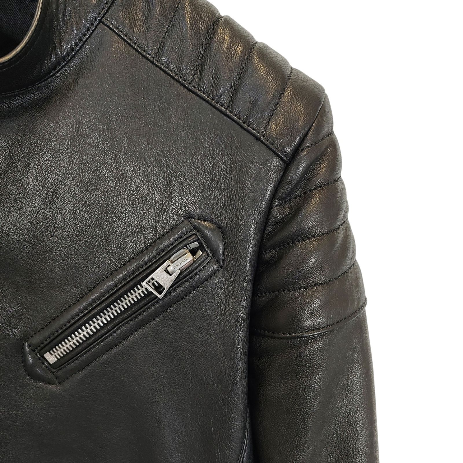 TOMFORD トムフォード LEATHER ICON BIKER サイズ 48 レザー アイコン 