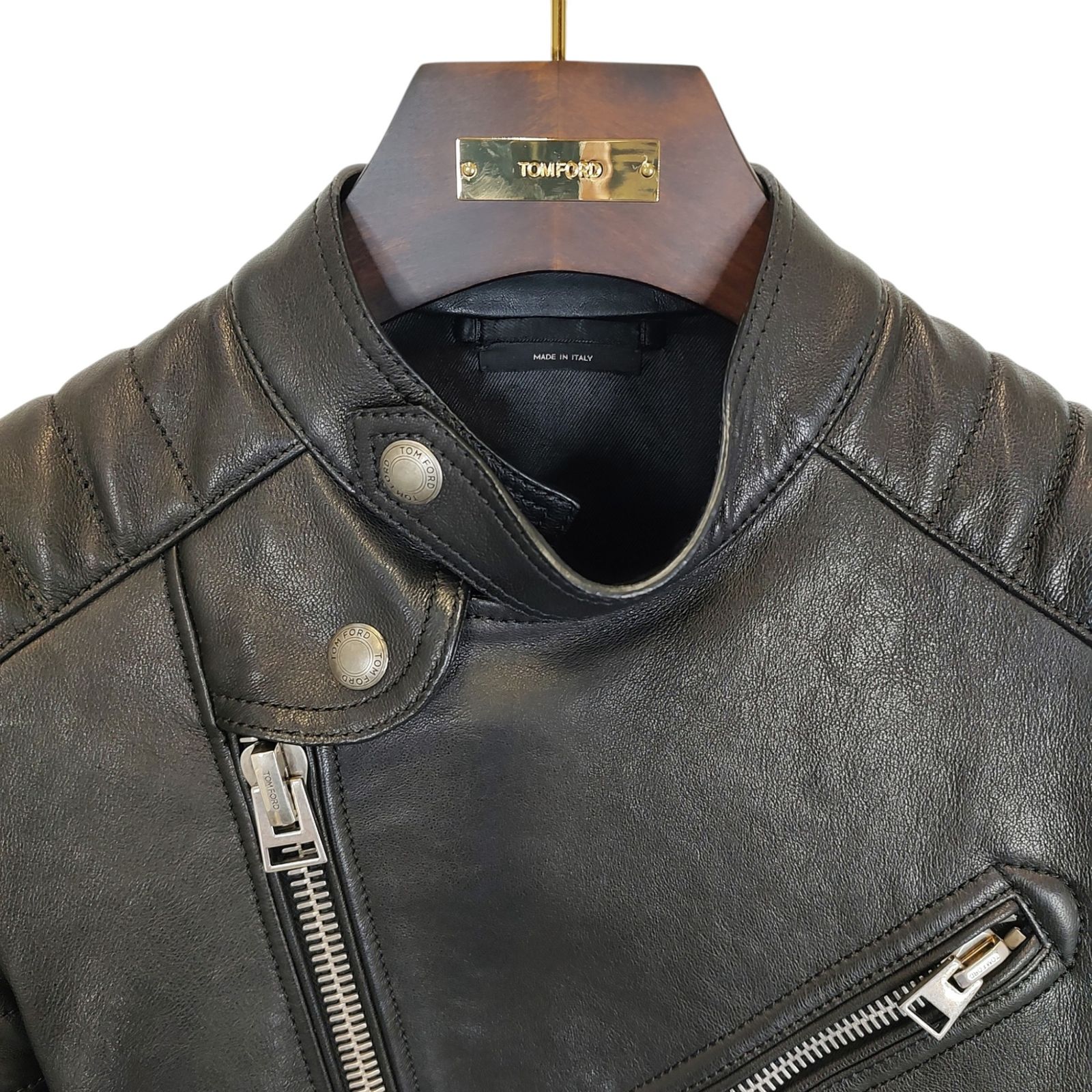 TOMFORD トムフォード LEATHER ICON BIKER サイズ 48 レザー アイコン 