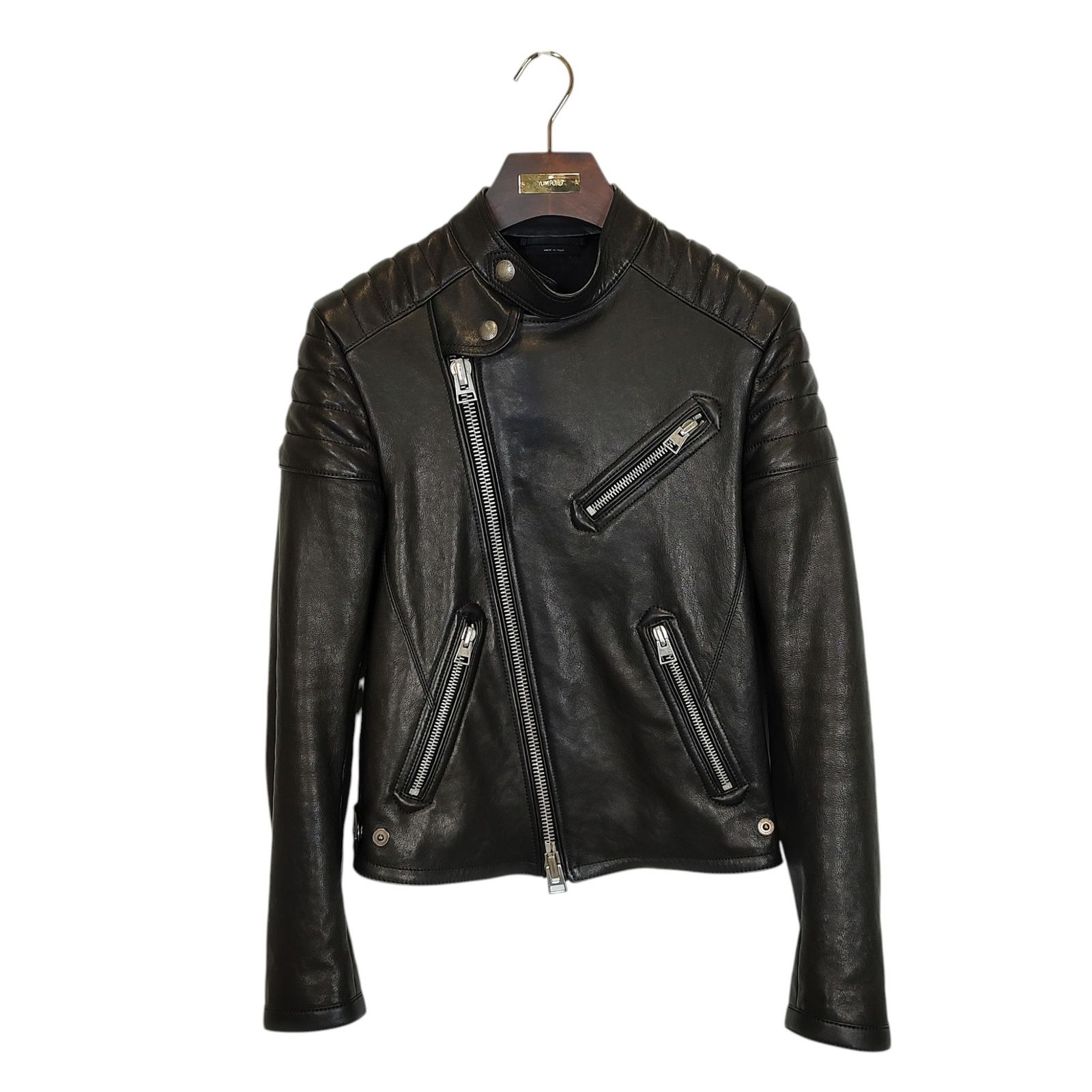 TOMFORD トムフォード LEATHER ICON BIKER サイズ 48 レザー アイコン