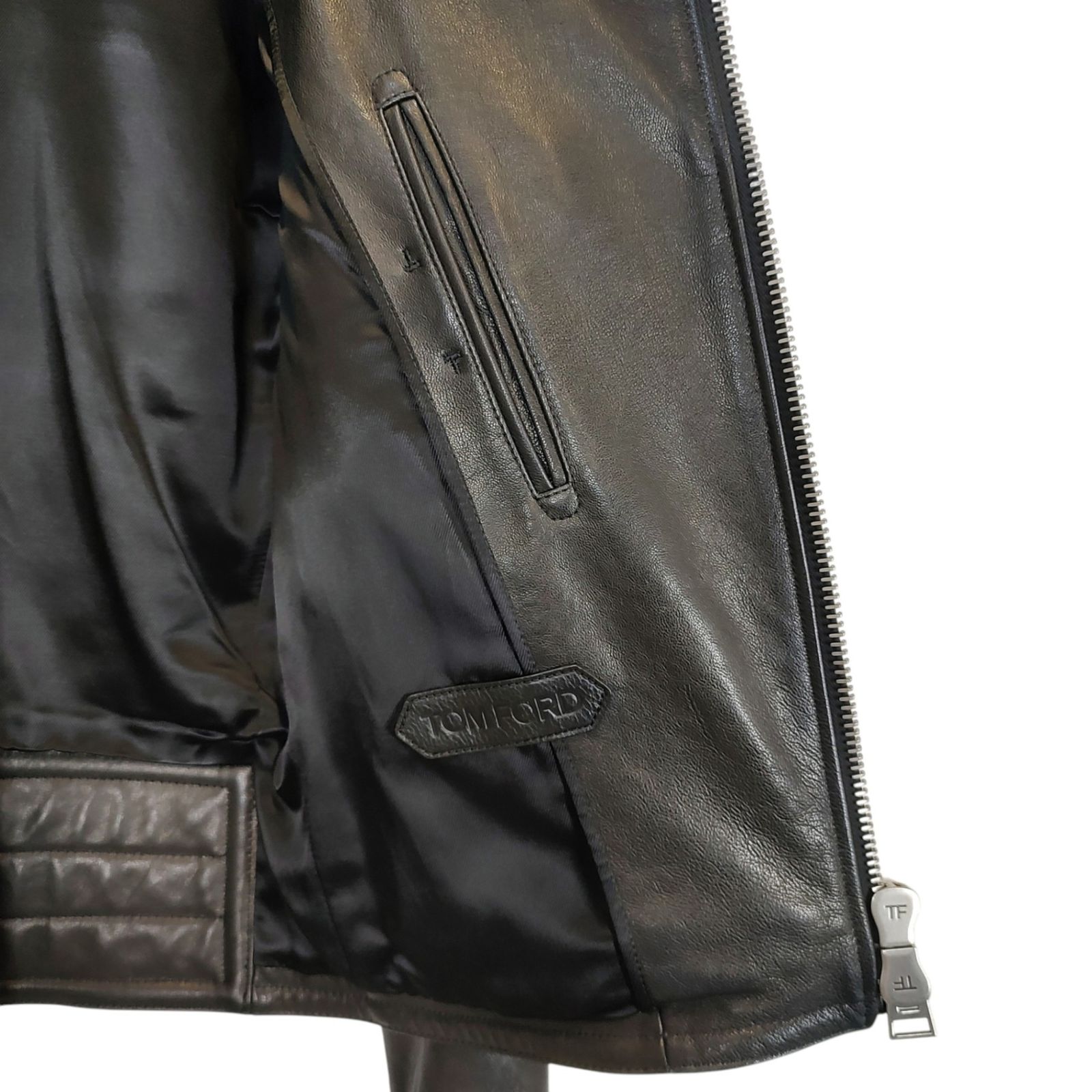 TOMFORD トムフォード LEATHER ICON BIKER サイズ 48 レザー アイコン 