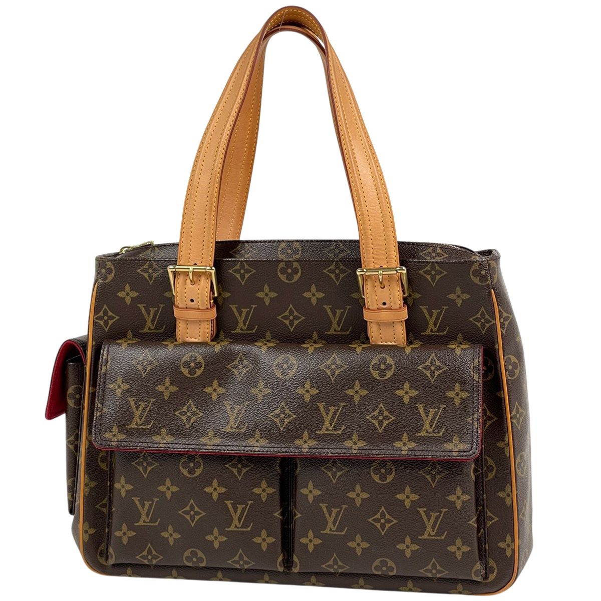 ルイ・ヴィトン Louis Vuitton ミュルティプリ シテ ハンドバッグ 肩掛け トートバッグ モノグラム ブラウン M51162 レディース 【中古】