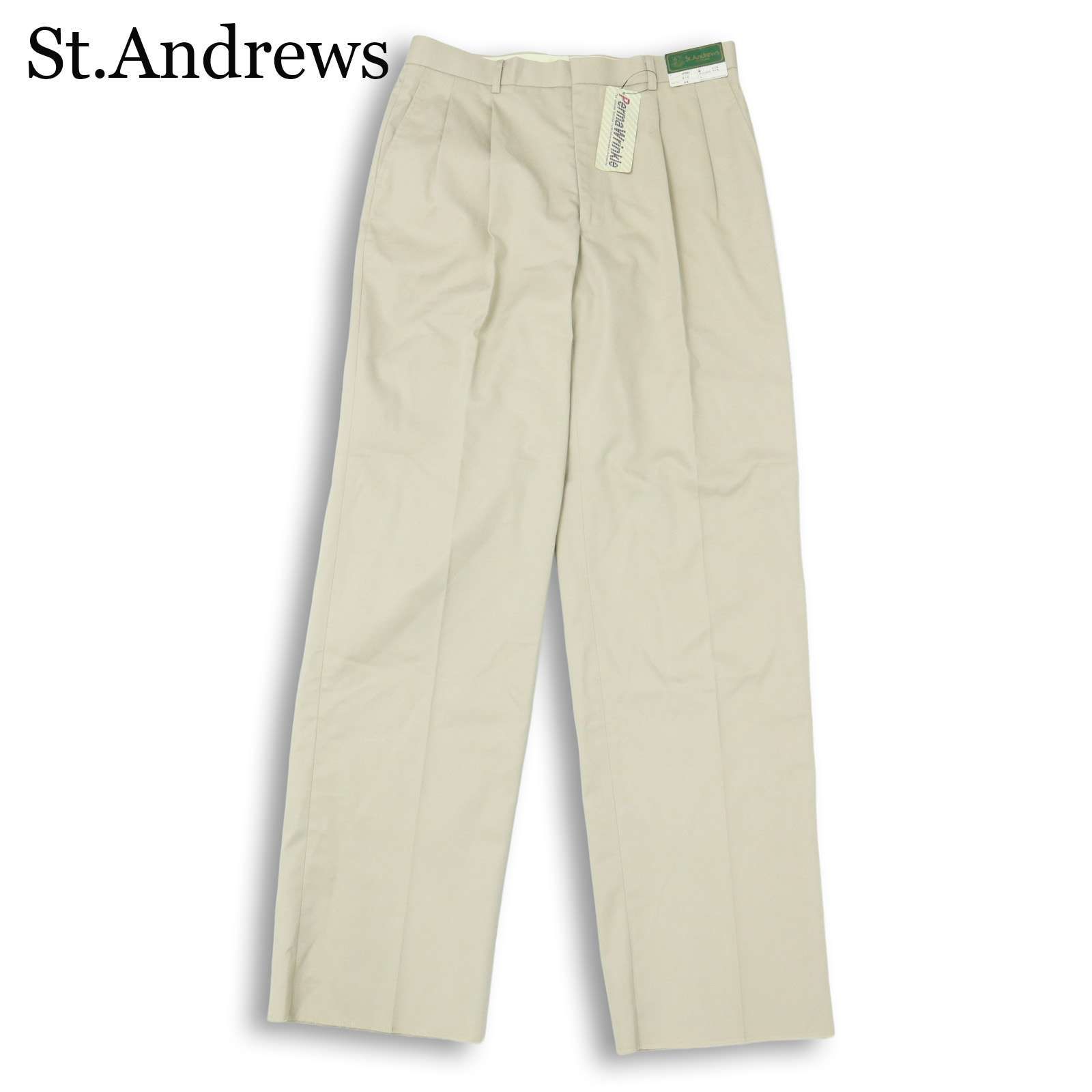 新品 未使用】 St.Andrews セントアンドリュース 通年☆ タック ワイド