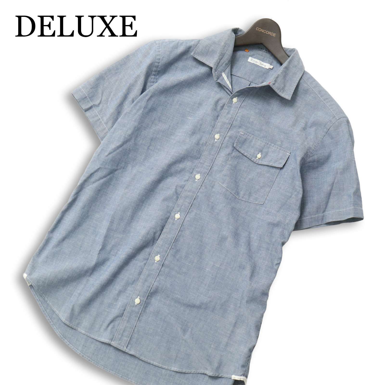 Deluxe Clothing デラックス クロージング 春夏☆ シャンブレー 半袖 