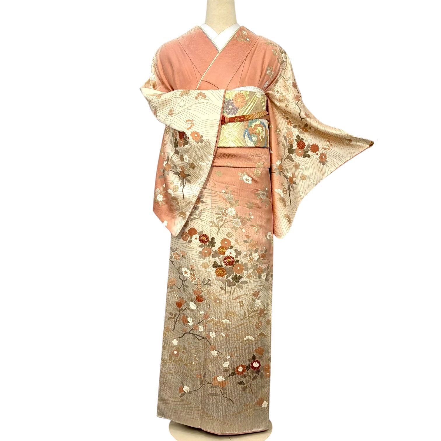 訪問着 付下げ 着物 正絹 美品 - メルカリ