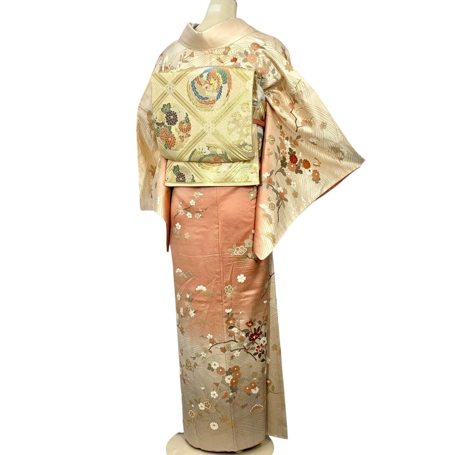 訪問着 付下げ 着物 正絹 美品 - メルカリ