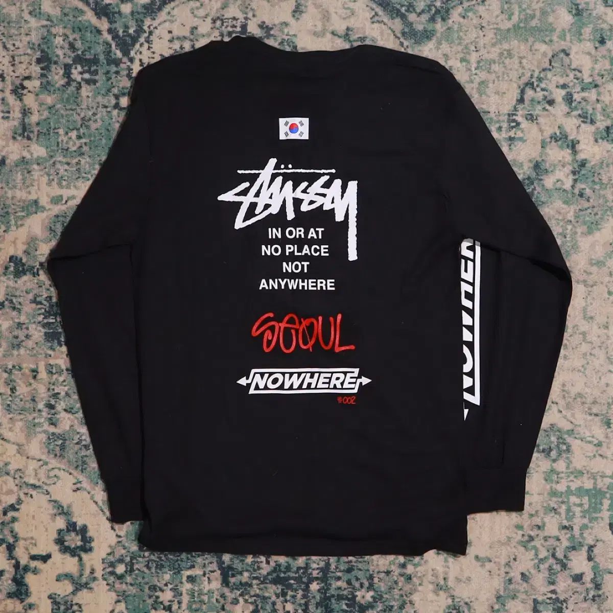 STUSSY スチューシー 2017 エクスクルーシブ ソウル SK ロングスリーブ (ブラック/M)