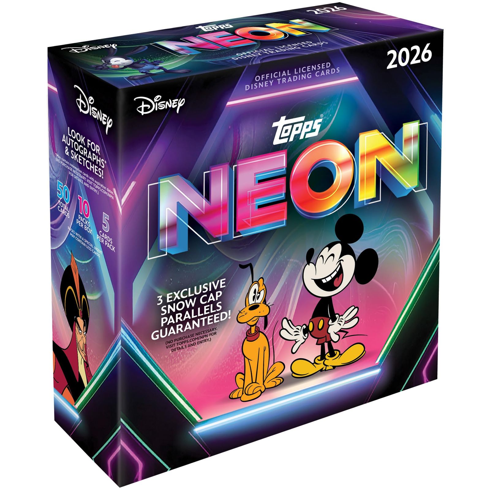 2026 Topps ディズニー ネオン - ファクトリーシール - メガボックス。