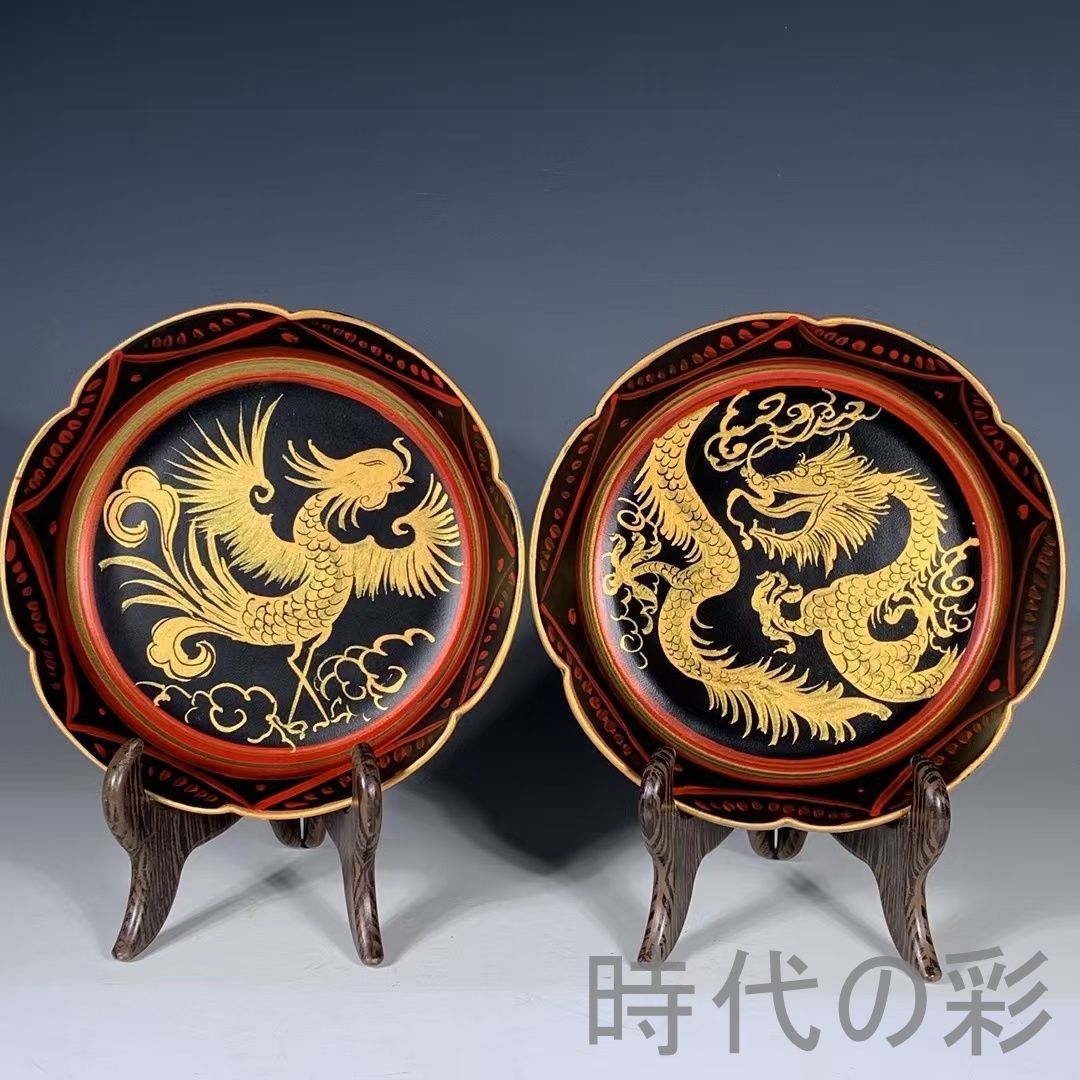 龍鳳文葵口洗】中国古美術 宋汝窯風 彩繪 筆洗 水洗 文房具 古陶磁 唐