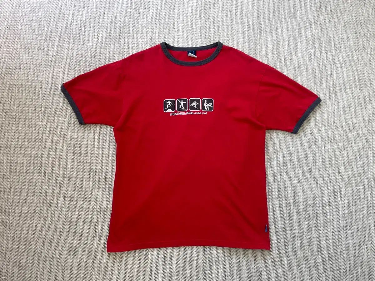 ヴィンテージ RIP CURL Ride On リンガー半袖Tシャツ 7,579円