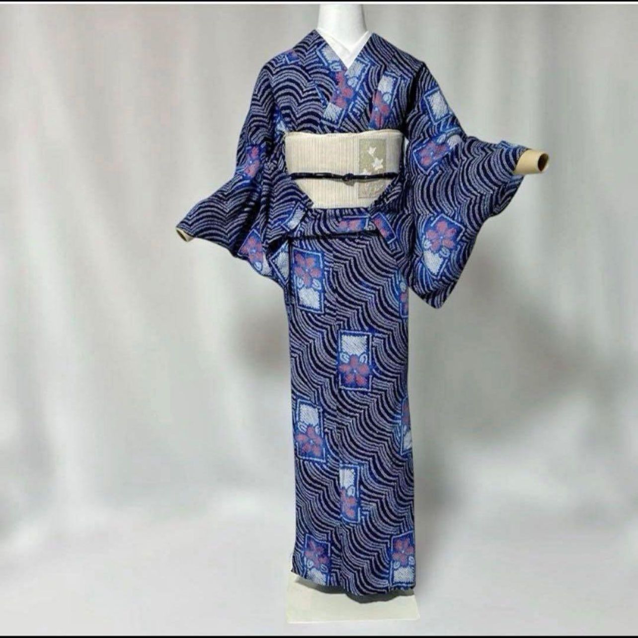 有松鳴海絞り フルセット 浴衣 夏帯 夏帯締め 夏帯揚げ 洗える着物