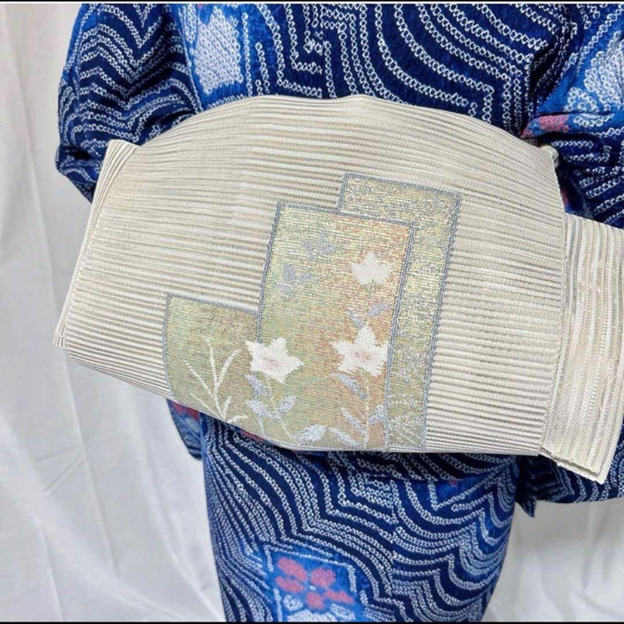 有松鳴海絞り フルセット 浴衣 夏帯 夏帯締め 夏帯揚げ 洗える着物