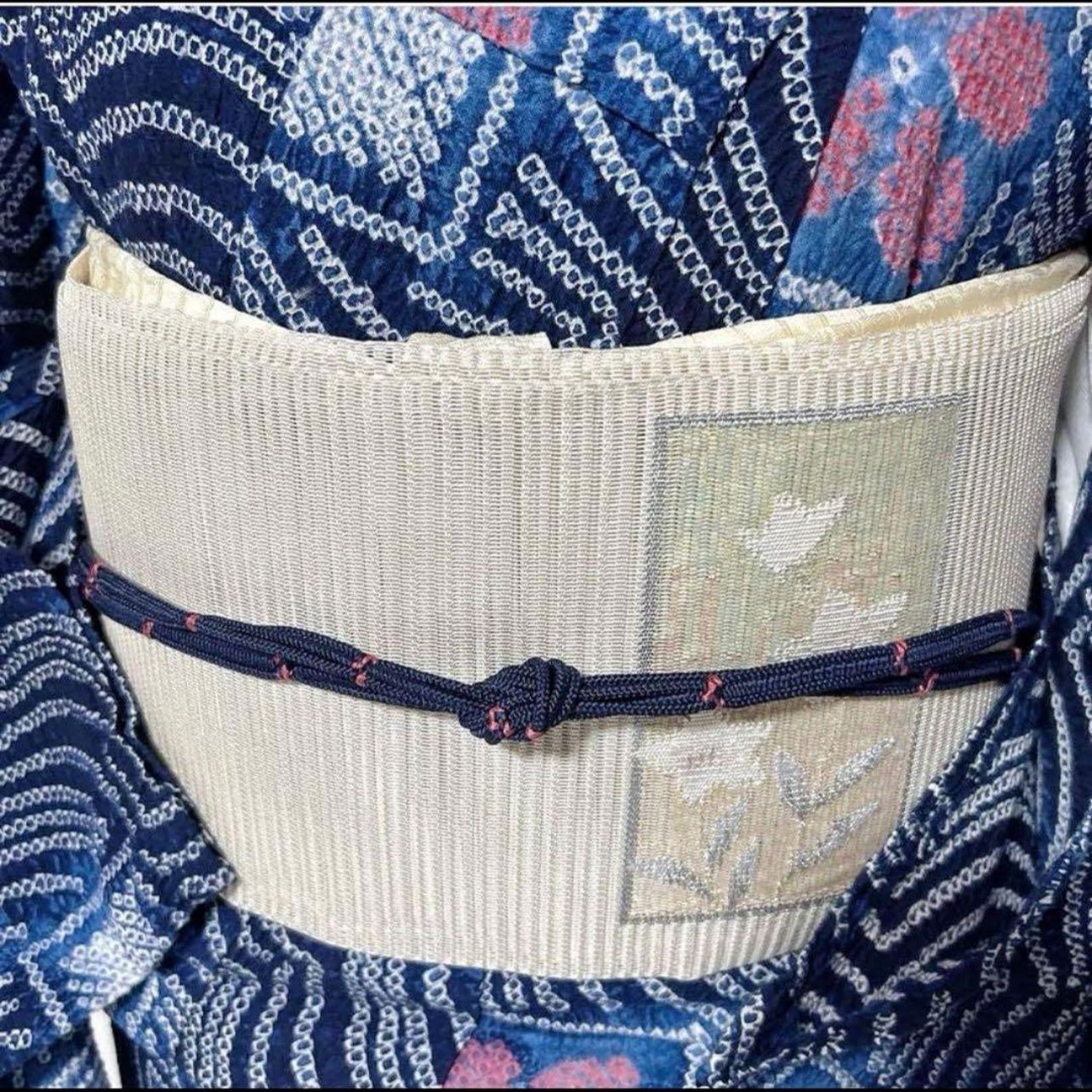 有松鳴海絞り フルセット 浴衣 夏帯 夏帯締め 夏帯揚げ 洗える着物