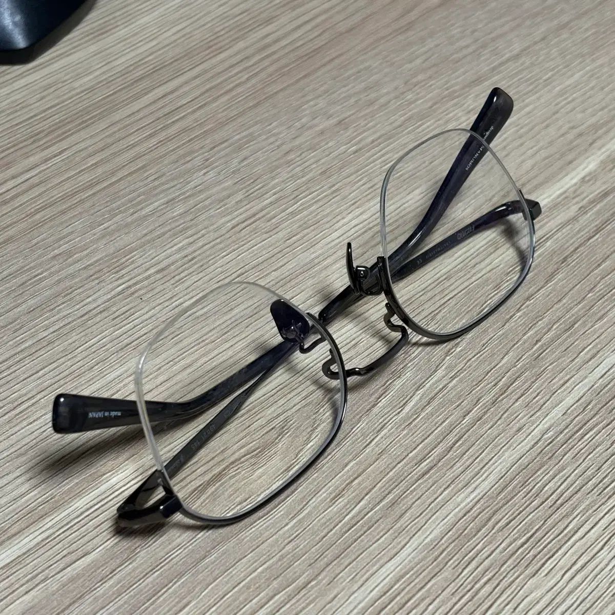 イツモ(ITZMO) ハーフリム メガネ scholar C3 Grey