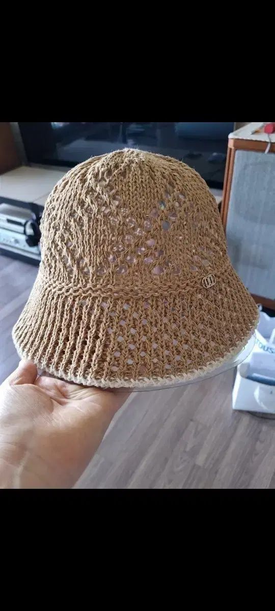新品 DAKS ラタン LINE バイカラー コットン混 バケットハット