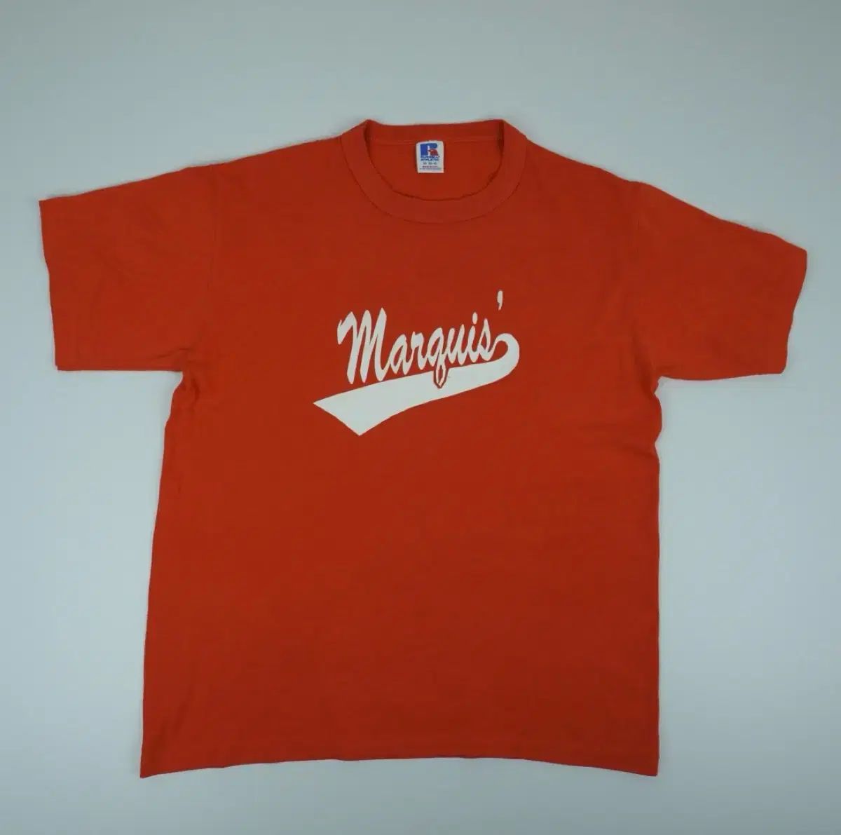 USA 90s ラッセル アスレチック Marquis スクリプト グラフィック Tシャツ