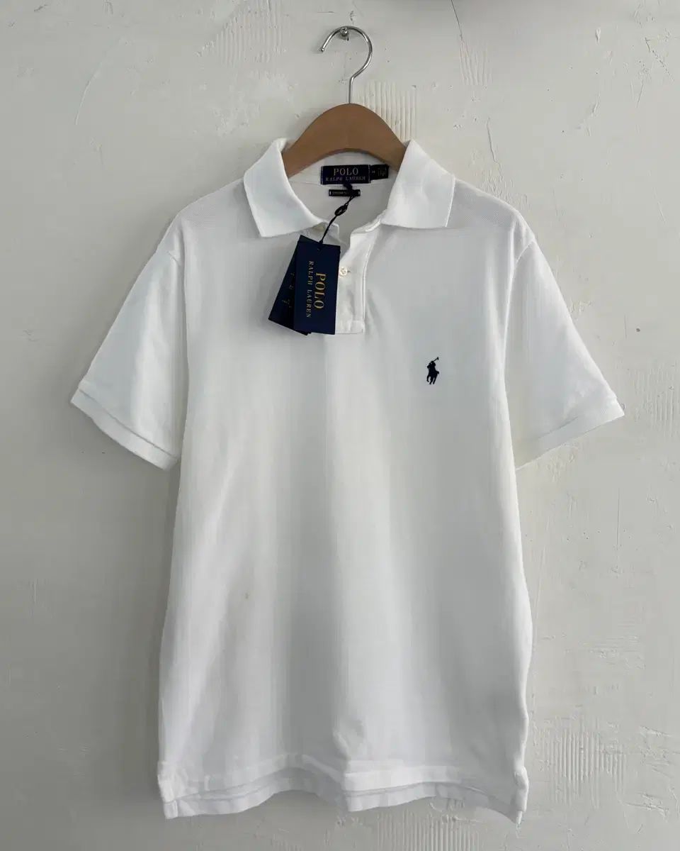 POLO ポロ ラルフローレン 新モデル 白 コットン PK カラーTシャツ