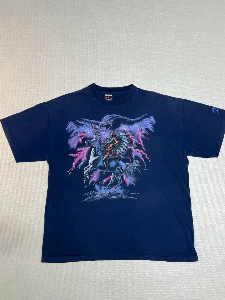 90s ヴィンテージ シーグリ SIGNAL シグナル インディアン プリンティング Tシャツ XL サイズ