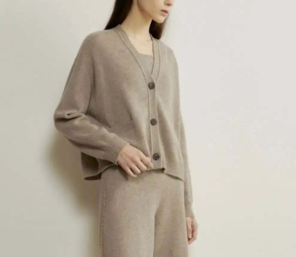 59万 the CASHMERE 22 カシミア 100 ベーシック カーディガン 85