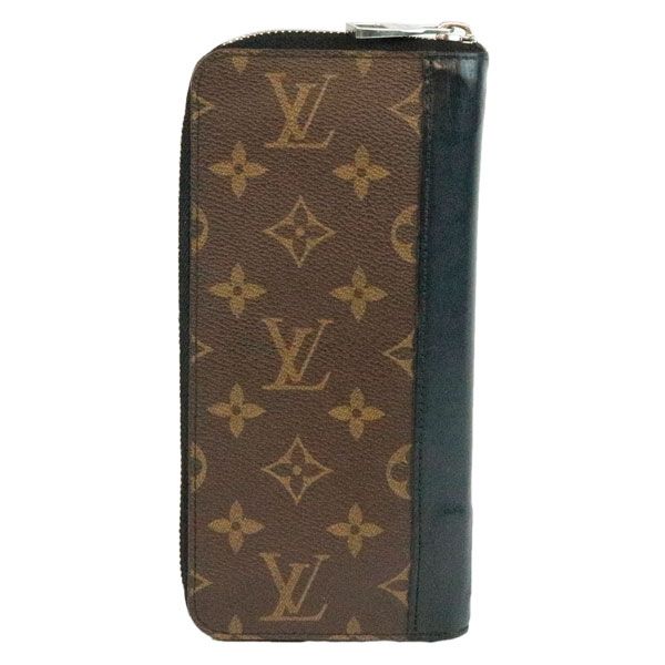 LOUIS VUITTON ルイヴィトン モノグラムマカサー ジッピーウォレット ヴェルティカル M60109 ラウンドファスナー