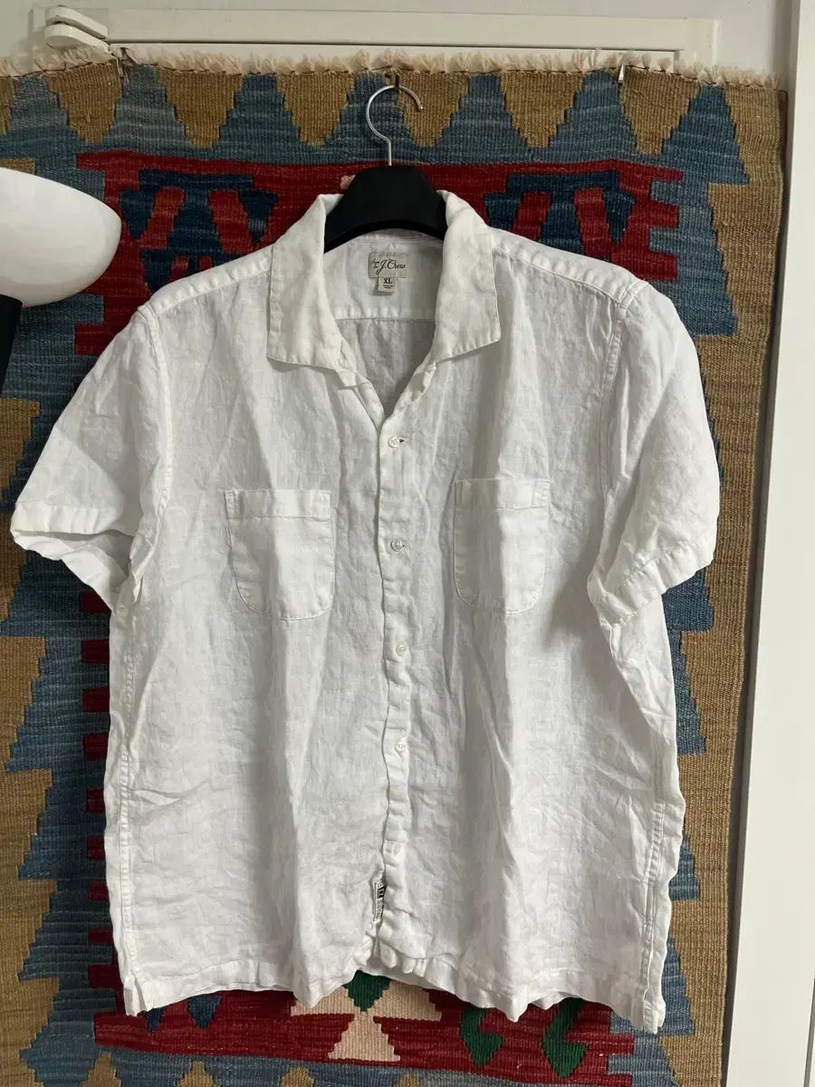 J Crew リネン 半袖 シャツ 白