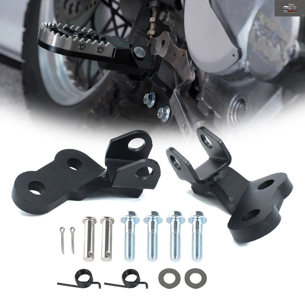 フットペグローダウンマウント DR650 DR 650 1990-2020 - 25 オートバイ用フットペグローダウンキット
