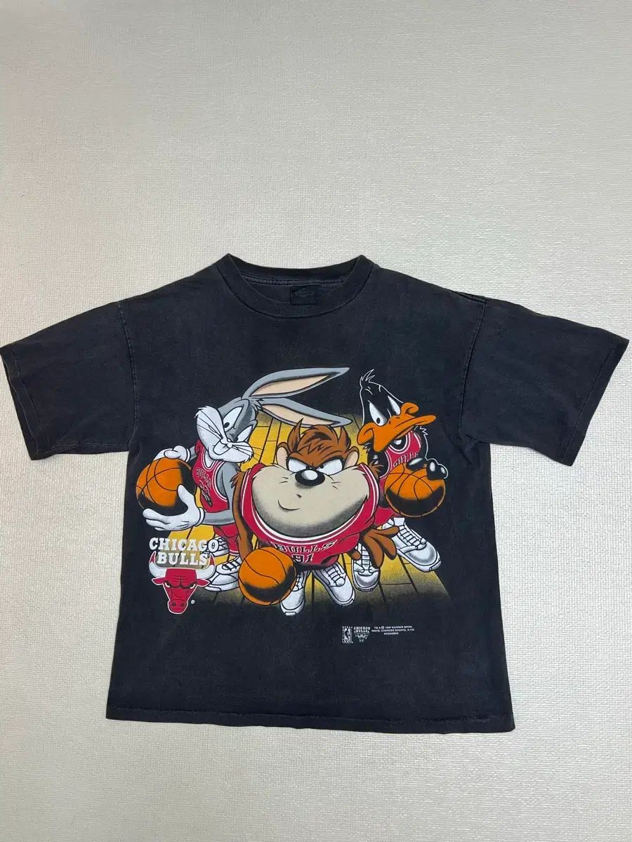 90s ヴィンテージ Chicago Bulls（シカゴ・ブルズ）ルーニー・テューンズ キャラクター Tシャツ L サイズ