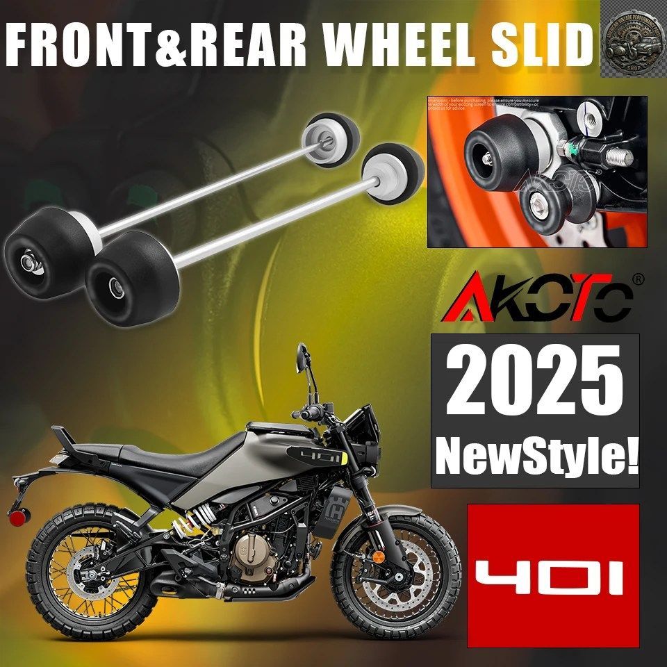 オートバイフロントリアホイールアクスルフォーククラッシュプロテクターパッドスライダースタンドハスクバーナ VITPILEN 401 SVARTPILEN 4 10,780円