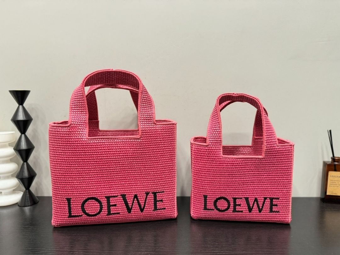 【今日特価】Loewe ?意威 Anagram Basket 刺?徽?草???物袋 送料無料 限定セール価格！-WTO輸入1