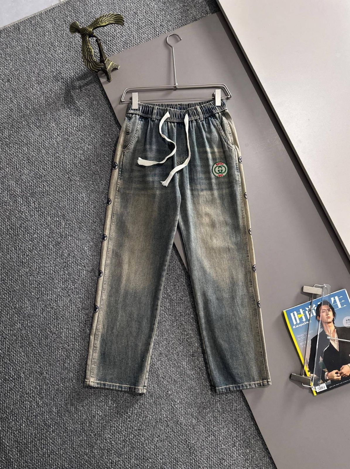 【今日特価】Gucci 2025 寛幅 デニムロングパンツ