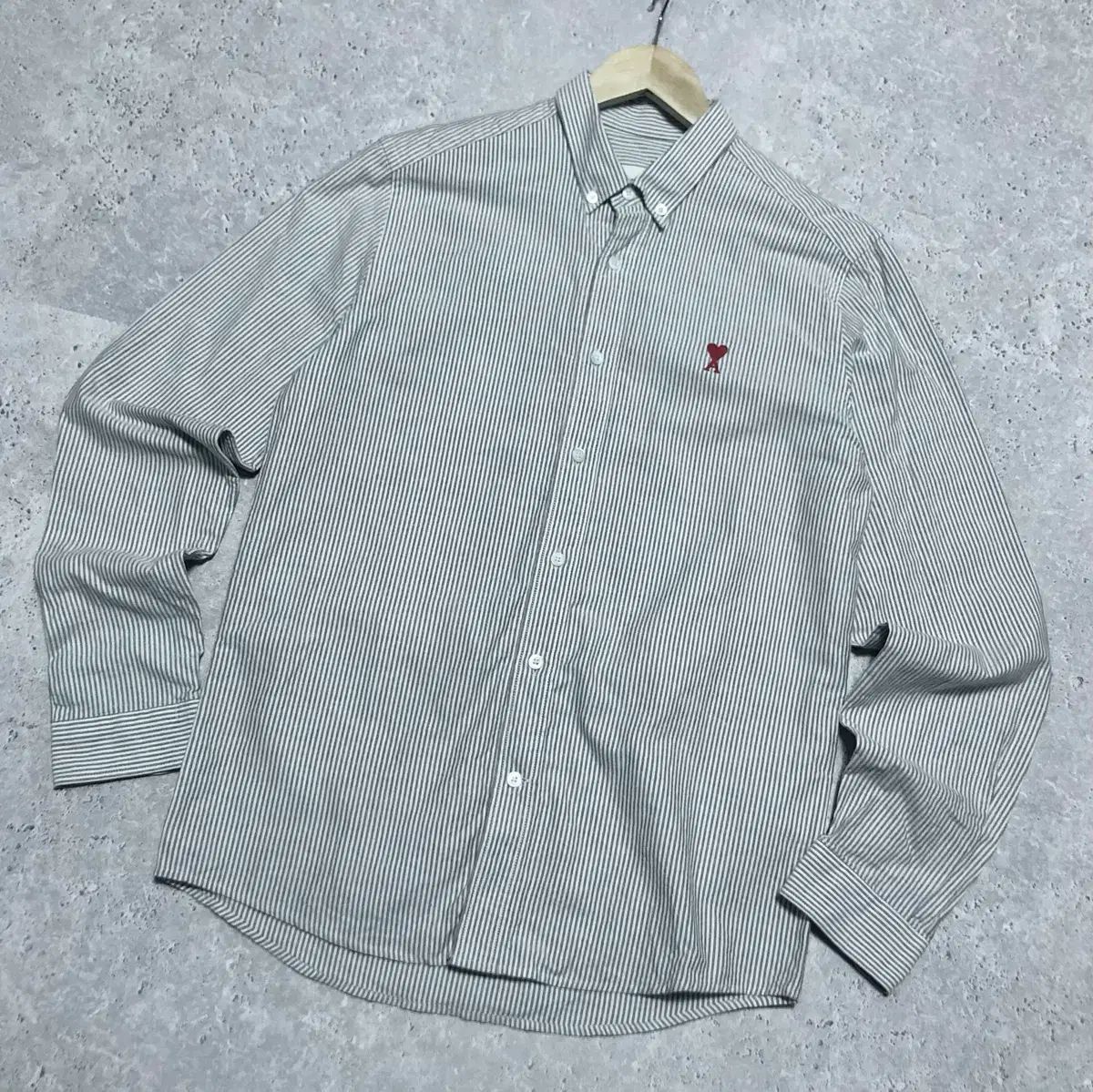アミ シャツ 新品 メンズ スモールロゴ
