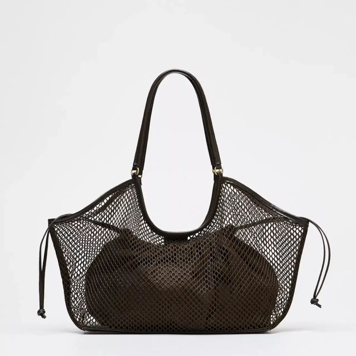 ZARA メッシュ ショッパーバッグ