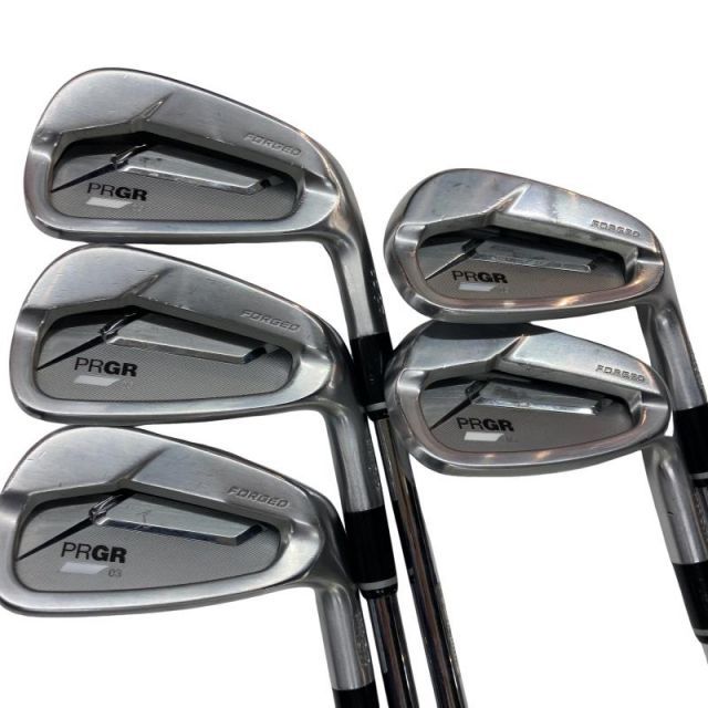 【中古】 プロギア PRGR 03 5S アイアンセット IR NS PRO 850GH neo (フレックスS) メンズ 男性用 右利き 右用 Cランク ゴルフクラブ