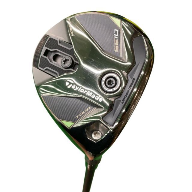 【中古】 テーラーメイド Qi35 TOUR 3W フェアウェイウッド FW Diamana BLACK TM60(Qi35 FW) (フレックスS) メンズ 男性用 右利き 右用 Cランク ゴルフクラブ