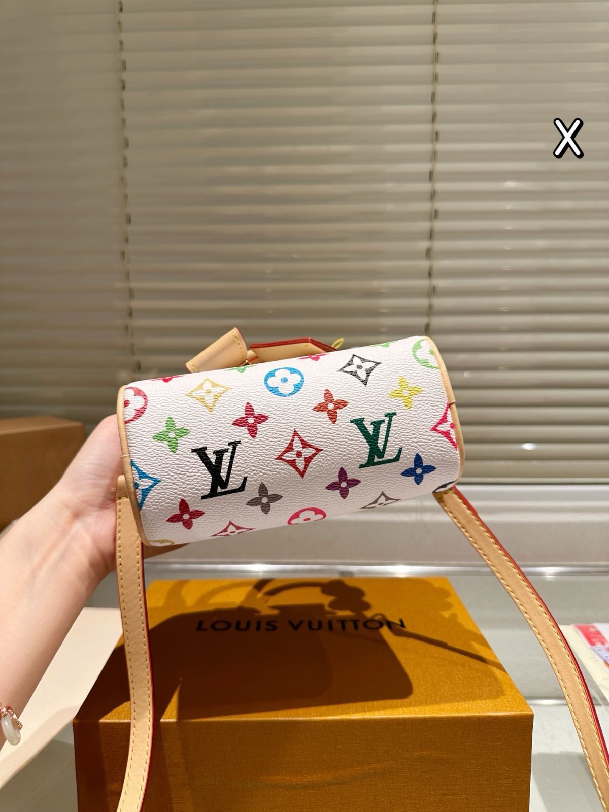 今日特価】LV x Takashi Murakami White Multicolor Nano Speedy 16 