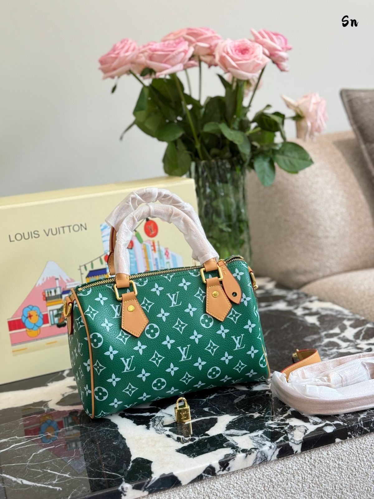 【今日特価】Louis Vuitton x Pharrell Williams Speedy 25 （ルイヴィトン × ファレル・ウィリアムズ スピーディ 25 イエロー）-WTO輸入